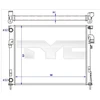Image de Radiateur, Refroidissement Du Moteur 725-0043-R Tyc Tyc 7250043r Nissan;Opel;Renault