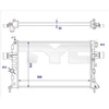 Image de Radiateur, Refroidissement Du Moteur 725-0038-R Tyc Tyc 7250038r Audi;Opel