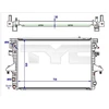 Image de Radiateur, Refroidissement Du Moteur 737-0061-R Tyc Tyc 7370061r Volkswagen