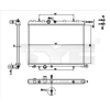 Image de Radiateur, Refroidissement Du Moteur 726-0016-R Tyc Tyc 7260016r Citroen;Peugeot