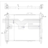 Image de Radiateur, Refroidissement Du Moteur 706-0021-R Tyc Tyc 7060021r Chevrolet;Daewoo