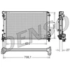 Image de Radiateur, Refroidissement Du Moteur Drm09163 Denso Denso Drm09163 Abarth