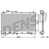 Image de Radiateur, Refroidissement Du Moteur Drm36008 Denso Denso Drm36008 Subaru