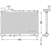 Image de Radiateur, Refroidissement Du Moteur Drm45038 Denso Denso Drm45038 Mitsubishi