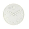 Image de NE-3096WI Horloge murale Dia. 35 Cm, ??Bois, Blanc, 'Bois Bois Moyen'