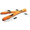 Image de skis de randonnée en bois 90 cm orange - 2 pièces