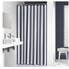 Image de Rideau de douche Baignoire pour salle de bain Linje de 180 cm Bleu
