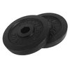 Image de haltères en fonte 2 x 2,50 kg noir