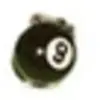 Image de Porte clés billes de billard numéroté N°8