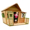 Image de Cabane enfant LISA Brun Vert