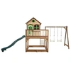 Image de maison de jeu avec double balançoire Liam 613 x 277 x 291 cm marron clair