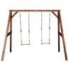 Image de Portique double brun Axi 2 balancoires 160x254x207cm