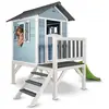 Image de AXI Maisonnette Lodge XL en bois Bleue toboggan Vert