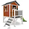 Image de AXI Maisonnette Lodge XL en bois Rouge toboggan Vert