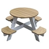 Image de Table Picnic UFO ronde Brun Blanc 120x120x56cm
