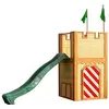 Image de ARTHUR Aire de jeux en cèdre vernis naturel, toboggan Vert