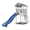 Image de Structure de jeu Beach Tower Gris Blanc avec toboggan Bleu