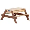 Image de Table sable et eau NICK Brun avec parasol Vert Blanc 90x80x56cm