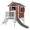 Image de Beach Lodge XL Maisonnette Scetinavian rouge Toboggan Gris