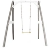 Image de Portique simple en bois 1 balançoire Gris Blanc 160x181x207cm