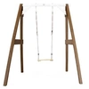 Image de Portique simple en bois 1 balançoire Marron Blanc 160x181x207cm