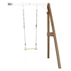 Image de Portique mural en bois Marron Blanc 1 balançoire 160x171x207cm