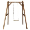 Image de Portique simple en bois brun 1 balancoire 160x181x207cm