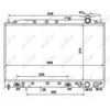 Image de Radiateur, Refroidissement Du Moteur Nrf 53274 Mitsubishi
