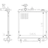 Image de Radiateur Nrf 550022 Mitsubishi