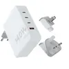 Image de Chargeur secteur 140W GaN-Ultra avec adaptateurs voyage + cable USB-C PD 240W 2M
