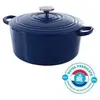 Image de BK Cookware H6074.528 BK Bourgogne Cocotte en Fonte - Ronde - 28 cm - 6.7L - Revetement emaille - Couvercle avec Anneaux