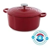Image de BK Cookware H6072.528 BK Bourgogne Cocotte en Fonte - Ronde - 28 cm - 6.7L - Revetement emaille - Couvercle avec Anneaux