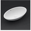 Image de Vasque à poser blanc mat AVELLA OVAL RIHO 58x36 cm solid surface