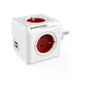 Image de Cube Multiprise Power Cube Original 4 prises 2xUSB rouge