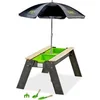 Image de Table d'activités sable et eau avec parasol et outils de jardinage Exit Toys Aksent Gris TU 52.05.05.45