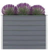 Image de Jardinière 100x100x77 cm Acier galvanisé Gris