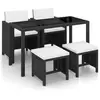 Image de Salon de jardin resine tressee 4 personnes 5 pieces