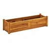 Image de Lit surélevé de jardin Bois d acacia 100x30x25 cm