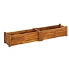 Image de Lit surélevé de jardin Bois d acacia 150x30x25 cm