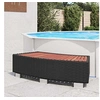 Image de Spatrap 92x45x25 cm poly rattan zwart42700