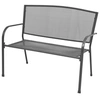Image de Banc de jardin 108 cm acier et maille anthracite