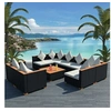 Image de Salon de jardin modulable resine tressee 8 personnes 9 pieces