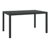 Image de Table de jardin noir 150 x 90 x 74 cm Aluminium et WPC