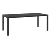 Image de Table de jardin Noir 185 x 90 x 74 cm Aluminium et WPC