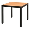 Image de Table de jardin Marron 80 x 80 x 74 cm Aluminium et WPC