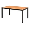 Image de Table de jardin Marron 150 x 90 x 74 cm Aluminium et WPC