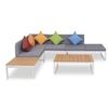 Image de Salon de jardin aluminium 6 personnes 4 pieces