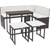 Image de Salon de jardin modulable rotin beige 5 pieces x 100 x 71
