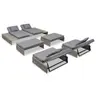 Image de Salon de jardin modulable resine tressee gris 5 pieces x 82 x 23 2 personnes