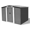 Image de Abri de stockage pour jardin Métal Gris 257 x 205 x 178 cm